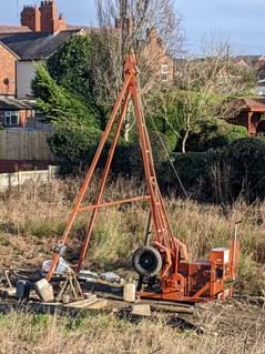 Site investigation near Mold, North Wales